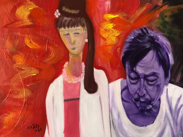 Kin Maung Yin & Seated Lady (1)