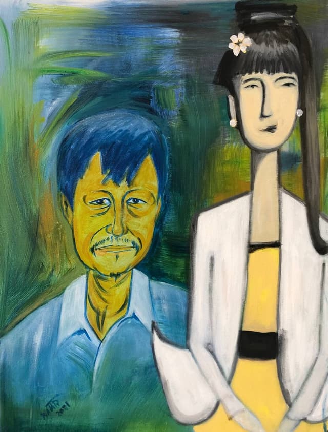 Kin Maung Yin & Seated Lady (2)